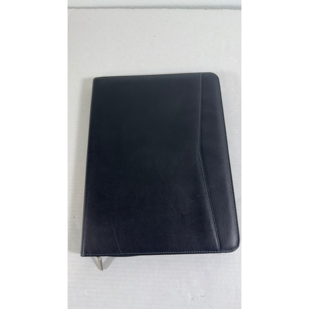Mastery Prestige Portfolio Organizer Unisex Large Black Zip Padfolio